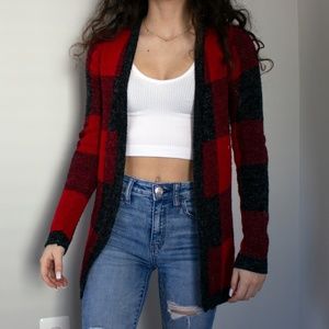 Plaid Cardigan